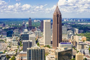 Downtown Atlanta GA Aerial View 6815